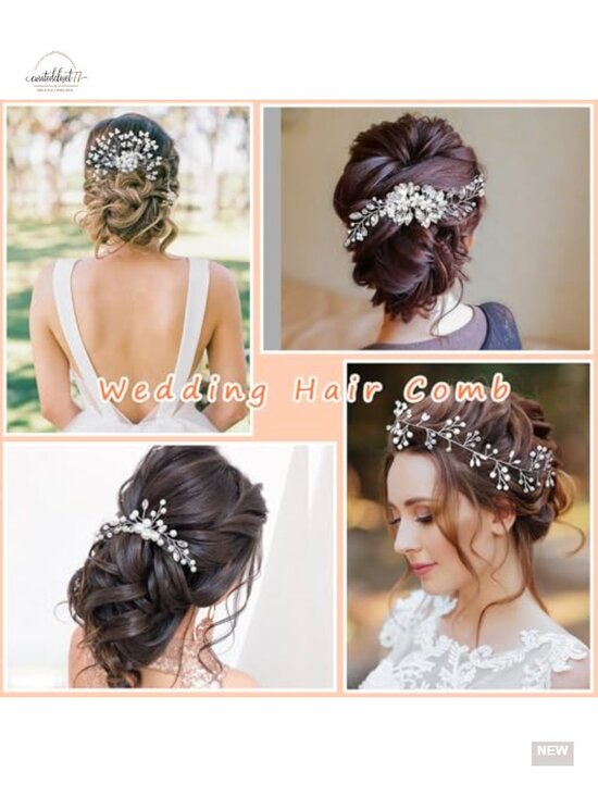 36-Piece Silver Pearl Rhinestone Hair Pins Set for Bridal Bridesmaid Women main image 6